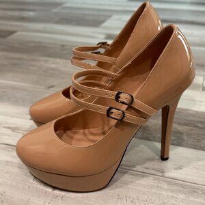 Nude/Beige Stiletto heals, brand new, size 7